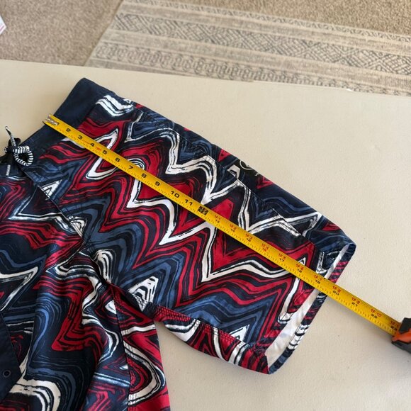 Volcom Volmericana Red White Blue 4th of July Boardshort Swim Trunk Mens size 30 - Picture 9 of 10